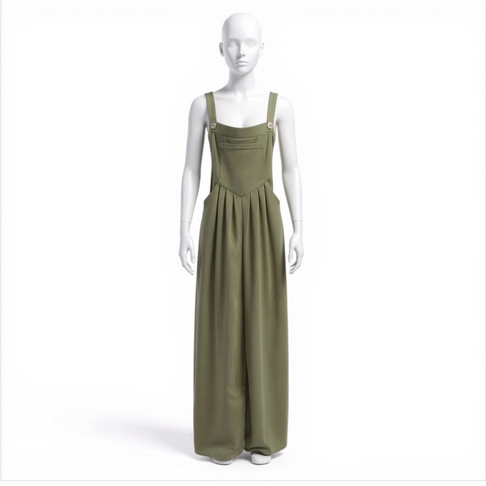 HALARA Sage Green Wide-Leg Jumpsuit